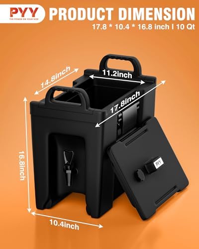 2.5 Gallon Insulated Beverage Dispenser, Thermal Drink Server, alternate view 2