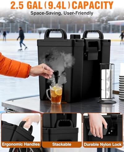 2.5 Gallon Insulated Beverage Dispenser, Thermal Drink Server, alternate view 3