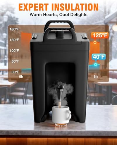 2.5 Gallon Insulated Beverage Dispenser, Thermal Drink Server, alternate view 5