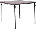 2.83-Foot Bi-Fold Brown Wood Grain Plastic Folding Table
