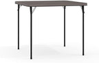 2.83-Foot Bi-Fold Dark Gray Plastic Folding Table