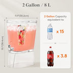 2 Gal Drink Dispenser with Leak-Proof Spigot & Fruit Infuser, alternate view 3