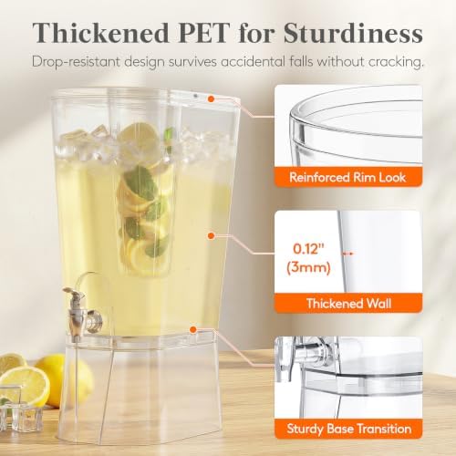 2 Gal Drink Dispenser with Leak-Proof Spigot & Fruit Infuser, alternate view 5