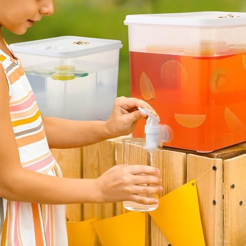 2 Gallon Drink Dispenser for Fridge with Leak Proof Spigot, 2 Pack, alternate view 2