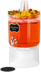 2 Gallon Drink Dispenser for Parties with Multi-Function Lid