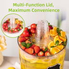 2 Gallon Drink Dispenser for Parties with Multi-Function Lid, alternate view 2