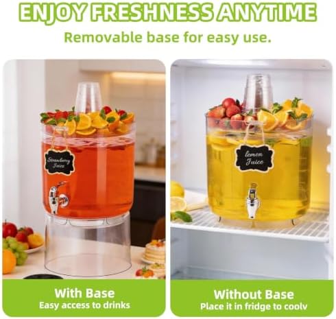 2 Gallon Drink Dispenser for Parties with Multi-Function Lid, alternate view 4