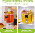 2 Gallon Drink Dispenser for Parties with Multi-Function Lid, alternate view 4