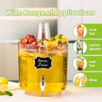 2 Gallon Drink Dispenser for Parties with Multi-Function Lid, alternate view 6