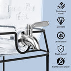 2 Gallon Glass Drink Dispensers For Parties, Beverage Dispensers With Stand And 100% Leakproof Stainless Steel, alternate