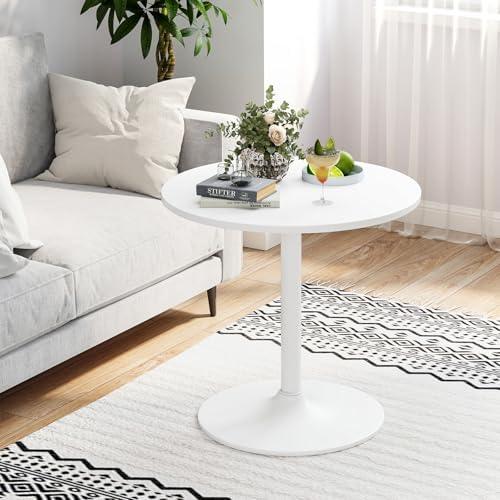 2-in-1 Bar Table with Detachable Pole, Metal Base, 24" Round Top, 40"/22" Two Convertible Height, Cocktail Table, alternate