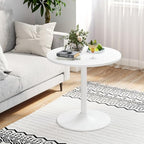 2-in-1 Bar Table with Detachable Pole, Metal Base, 24" Round Top, 40"/22" Two Convertible Height, Cocktail Table, alternate