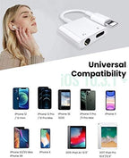 2-in-1 Lighting to 3.5mm Headphone Jack Adapter [Apple MFi Certified], alternate view 2