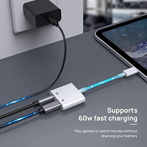 2-in-1 Lighting to 3.5mm Headphone Jack Adapter [Apple MFi Certified], alternate view 4