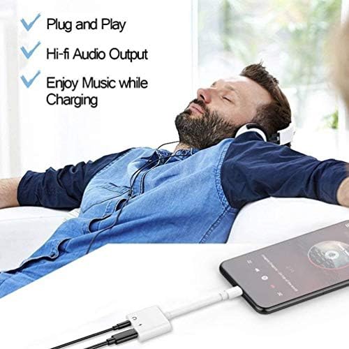 2-in-1 Lighting to 3.5mm Headphone Jack Adapter [Apple MFi Certified], alternate view 6