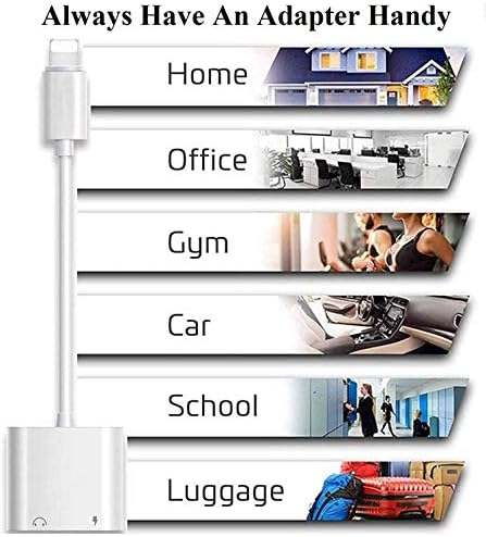 2-in-1 Lighting to 3.5mm Headphone Jack Adapter [Apple MFi Certified], alternate view 7