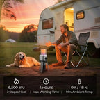 2 in 1 Propane Heater & Stove, 8500 BTU Portable Propane Heater Indoor with Handle, Outdoor Gas Stove for Patio, alternate
