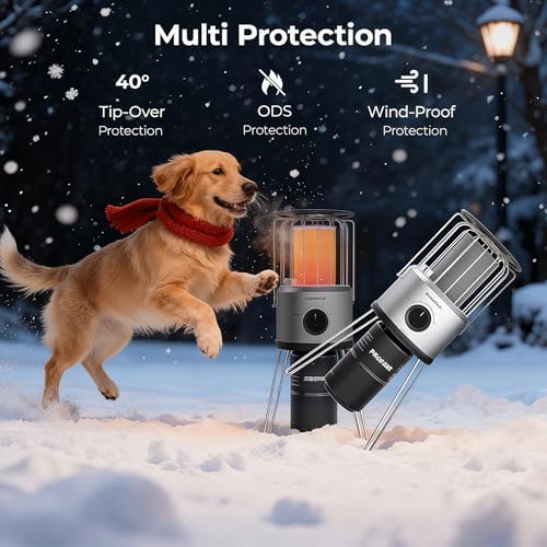 2 in 1 Propane Heater & Stove, 8500 BTU Portable Propane Heater Indoor with Handle, Outdoor Gas Stove for Patio, alternate