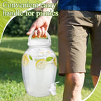 2 Pack 1.16 Gallon Drink Beverage Dispenser with Stand for Parties Plastic Water Lemonade Juice Dispenser with, alternate