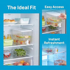 2 Pack 1.3 Gallon Fridge Drink Dispenser with Spigot, Leak-proof Plastic Beverage Drink Dispenser Refrigerator, alternate
