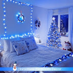 2 Pack 100 LED Blue and White Christmas Lights, alternate view 5