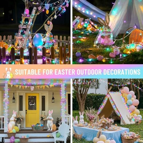 2 Pack 100 LED Easter String Lights Indoor Outdoor, alternate view 6