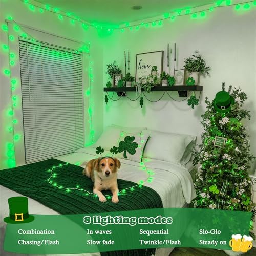 2 Pack 100 LED Green Halloween Lights Indoor, alternate view 3