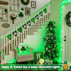 2 Pack 100 LED Green Halloween Lights Indoor, alternate view 4