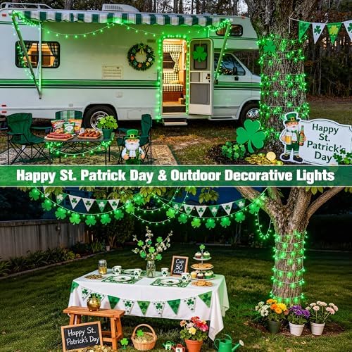 2 Pack 100 LED Green Halloween Lights Indoor, alternate view 5