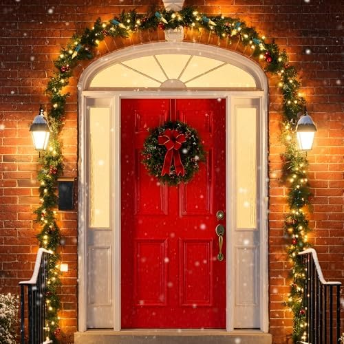 2 Pack 100 LED Outdoor Christmas Lights, 35FT Battery Operated Mini String Lights with 8 Modes & Timer Xmas Tree, alternate