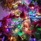 2 Pack 100 LED Outdoor Christmas Lights, 35FT Battery Operated Mini String Lights with 8 Modes & Timer Xmas Tree, alternate