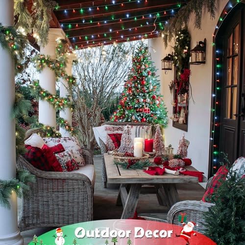 2 Pack 100 LED Red White and Green Christmas Lights, alternate view 5
