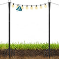 2 Pack 10FT String Light Poles