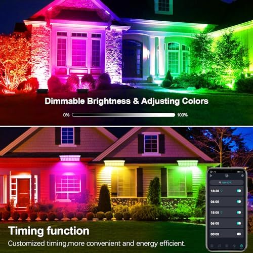2 Pack 120W LED Stage Wash Bar - RGBCW Smart Wall Washer, 60 RGB 60 Warm White 60 White IP66 Waterproof DJ Light, alternate