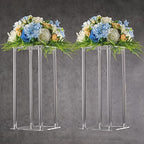 2-Pack 15.75-Inch Clear Acrylic Flower Stands in 23.75 INCH in Clear