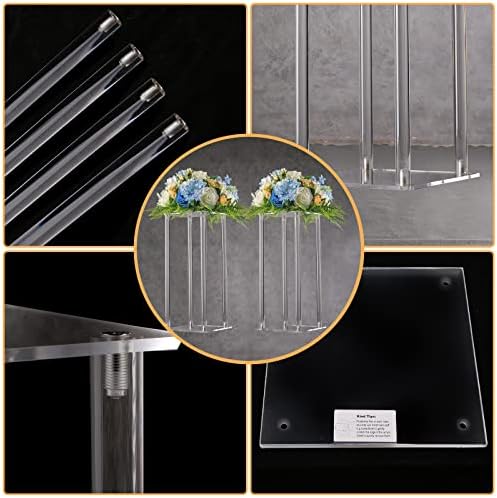 2-Pack 15.75-Inch Clear Acrylic Flower Stands in 23.75 INCH in Clear, alternate view 5