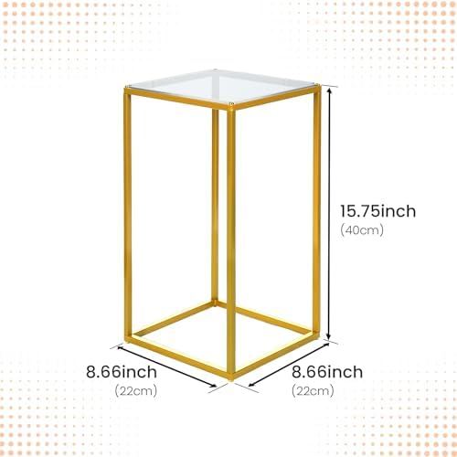 2 Pack 15.75 Inch Gold Wedding Flower Stand Metal Vase Column Stand Geometric Centerpiece Vase for Home Party, alternate view