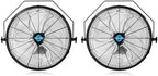 2 Pack 18 Inch High Velocity Industrial Wall Fan with TEAO Enclosure Motor - 4000 CFM - 3 Speed - 6.5 FT Cord