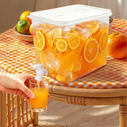2 Pack 2.3 Gallon Drink Dispenser for Fridge with Spigot, Beverage Container Leak Proof Lids Filter Screen, alternate view 7