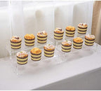 2 Pack 2-Tier Clear Acrylic Display Stand Display Shelf for Dessert Jewels Figurines, Clear Cupcake Stand - 2, alternate view