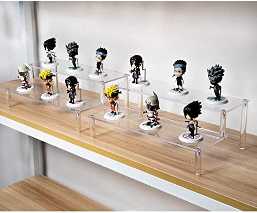 2 Pack 2-Tier Clear Acrylic Display Stand Display Shelf for Dessert Jewels Figurines, Clear Cupcake Stand - 2, alternate view
