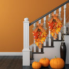 2 Pack 20 in Fall Teardrop Swags Autumn Front Door Decor, alternate view 6