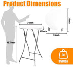 2 Pack 24" Round Folding Cocktail Tables, Bar Height High Tops, alternate view 3