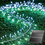 2 Pack 240 LED 20FT Total 40FT 480LED Solar Fairy Lights Outdoor Waterproof in Cool White