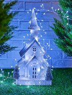 2 Pack 240 LED 20FT Total 40FT 480LED Solar Fairy Lights Outdoor Waterproof in Cool White, alternate view 5