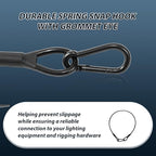 2-Pack 2ft Stainless Steel Safety Security Cables with 1/8" Diameter, Black in Black, alternate view 4