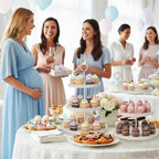 2 Pack 3 Tier Cupcake Stand, Wooden White Rustic Tiered Treat Stand in White, alternate view 6
