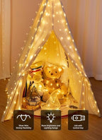 2 Pack 300 LED Fairy Curtain Lights, 9.8ft x 9.8ft String Lights in Warm White, alternate view 3