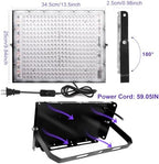 2 Pack 300W Black Lights, Blacklight Flood Light with Plug and Switch, for Glow Party, Black Light Party, alternate view 3