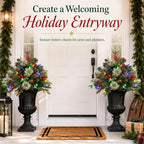 2 Pack 30IN Artificial Christmas Urn Filler for Outdoor Decorations, alternate view 6